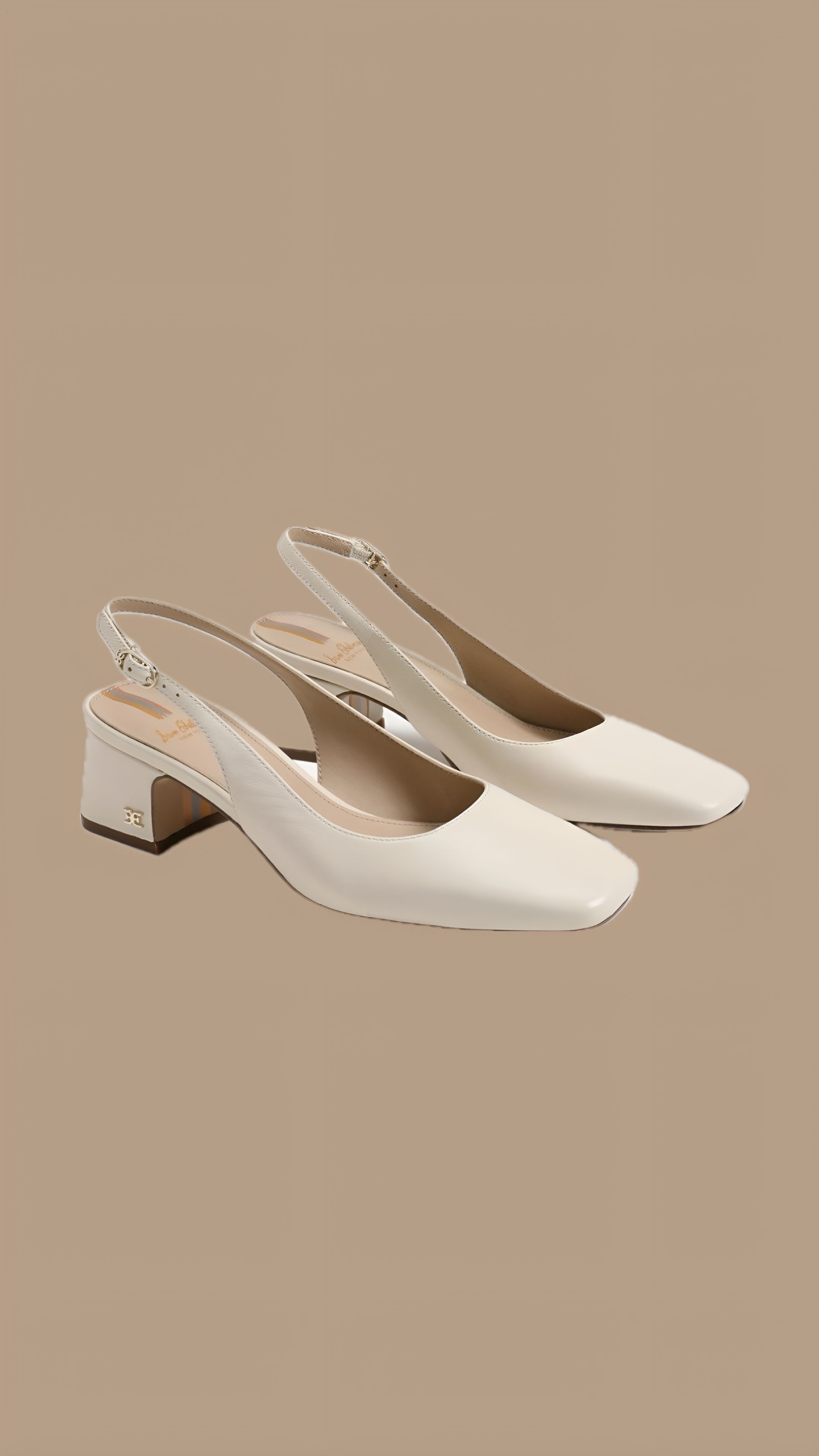 Ivory Slingback Heels